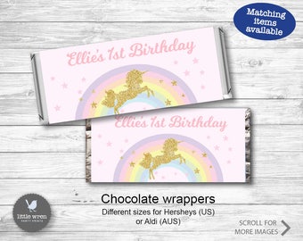 Unicorn Chocolate Wrappers Aldi Chocolate Wrappers Printable