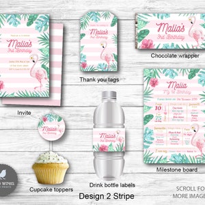 Flamingo Party Decor, Flamingo Decorations, Printables, Birthday ...