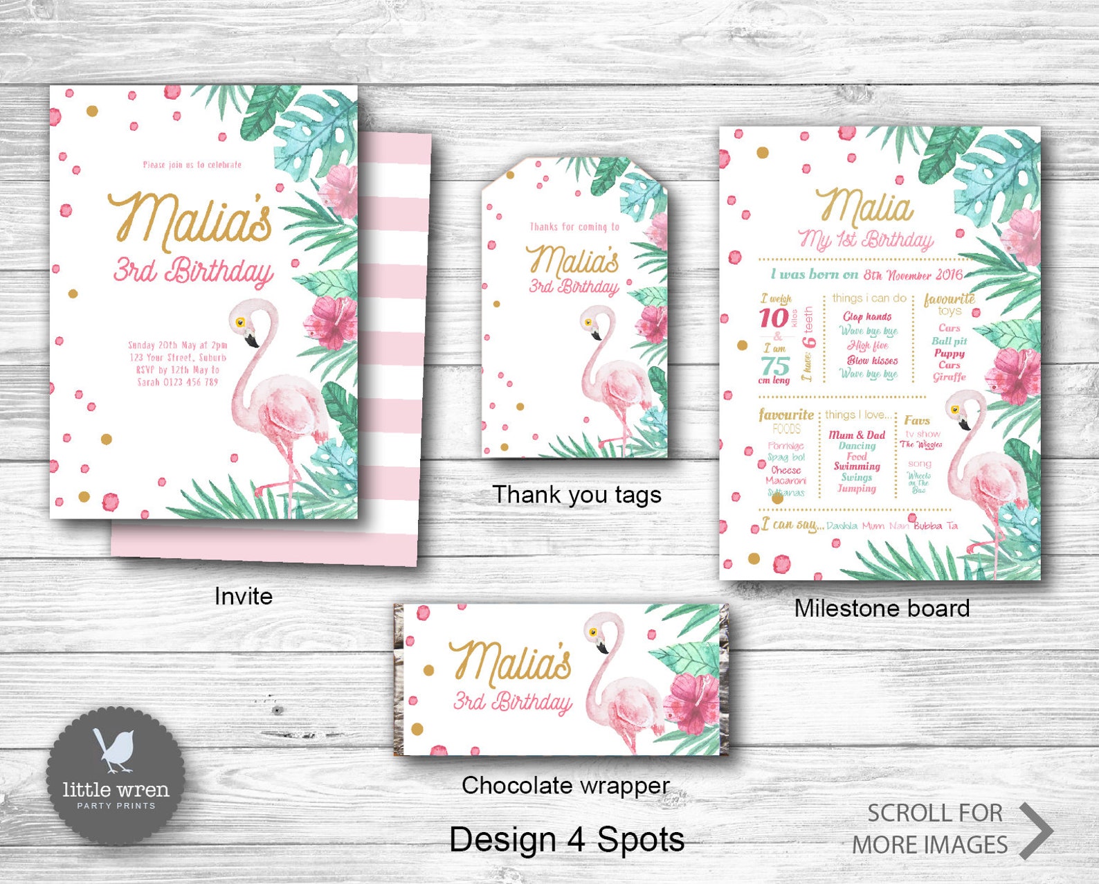Flamingo Party Decor Flamingo Decorations Printables | Etsy