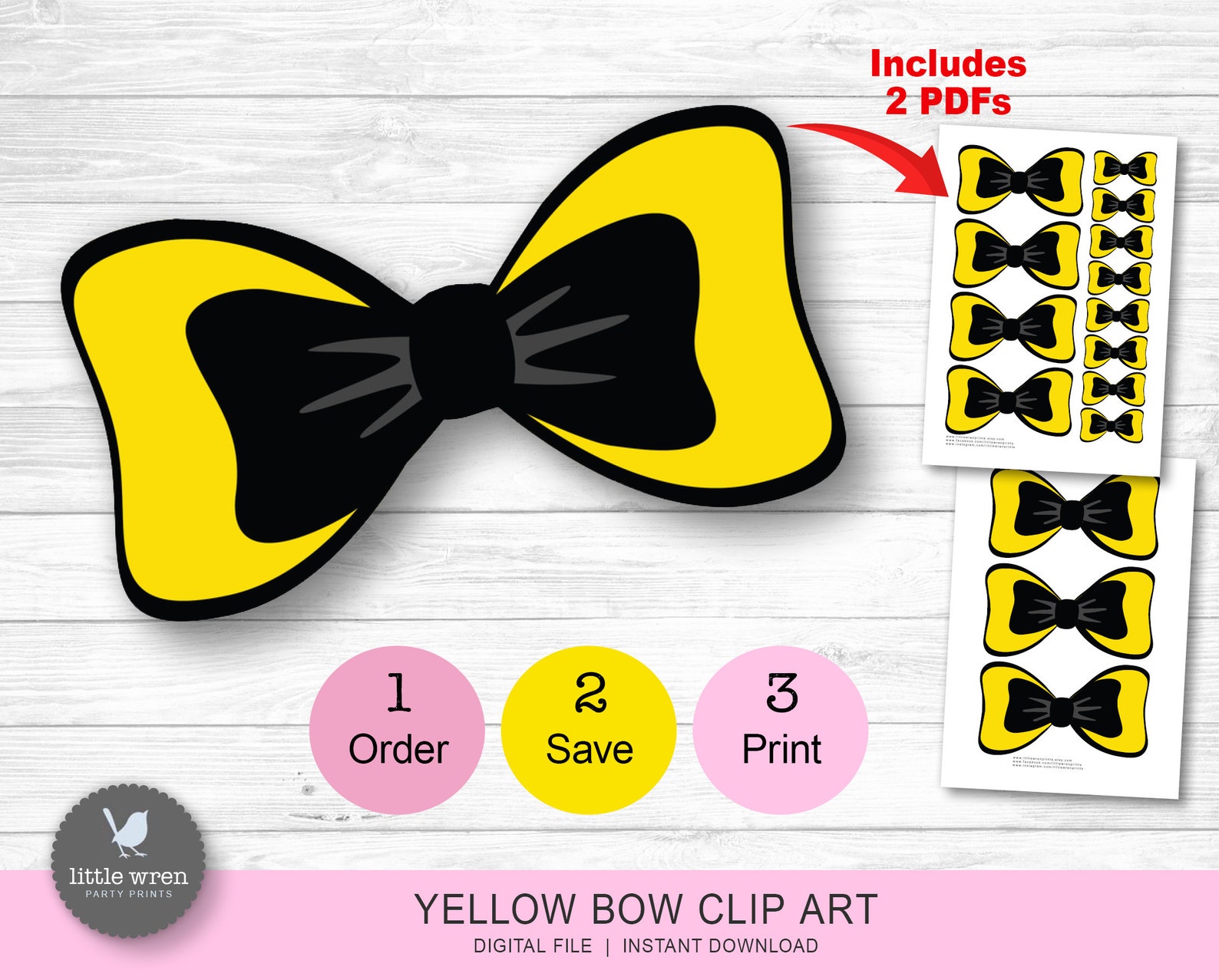 Emma Wiggle Bows INSTANT DOWNLOAD Wiggle Decorations | Etsy