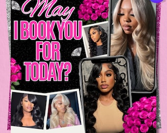 May Booking Flyer, Editable Beauty Appointment Template, Customizable Hair Services Flyer, Canva Digital Download, Instant Access