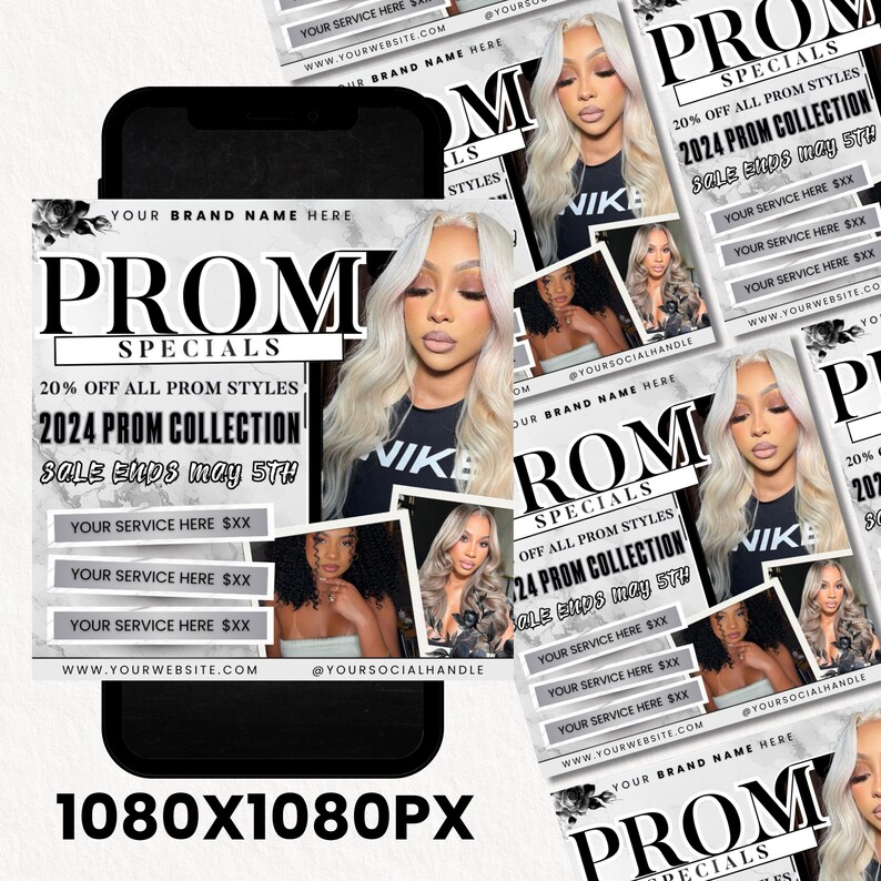 Promotion Prom Prom Special Flyer, 2026 Prom Collection, Editable Canva Template, Prom ...