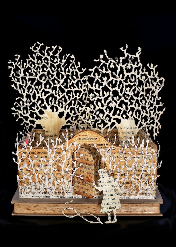 The Secret Garden book birthday greeting card Frances Hodgson Burnett