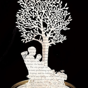 Passion for Reading Geburtstagskarte von einer Papierskulptur Buchliebhaber Geschenk