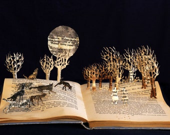 Wolves of Willoughby Chase greeting card from the children's book