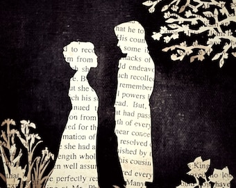Pride and Prejudice Jane Austen Mr Darcy and Elizabeth birthday card