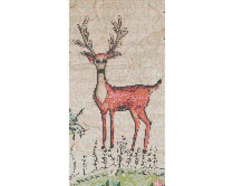 Deer -cross stitch pattern pdf