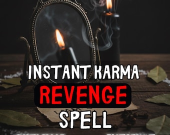 Instant Karma Revenge Spell, Supreme Karmic & Justice Ritual, Etsy Witch Payback, Absolute Retribution, Karmic Accountability
