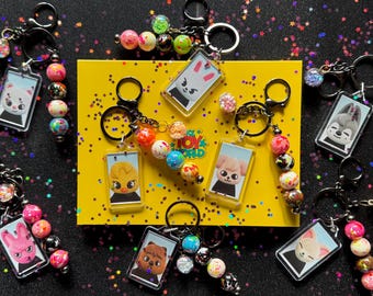 Stray Kids Toy World Fan Event authentic Skzoo ID photo keychains