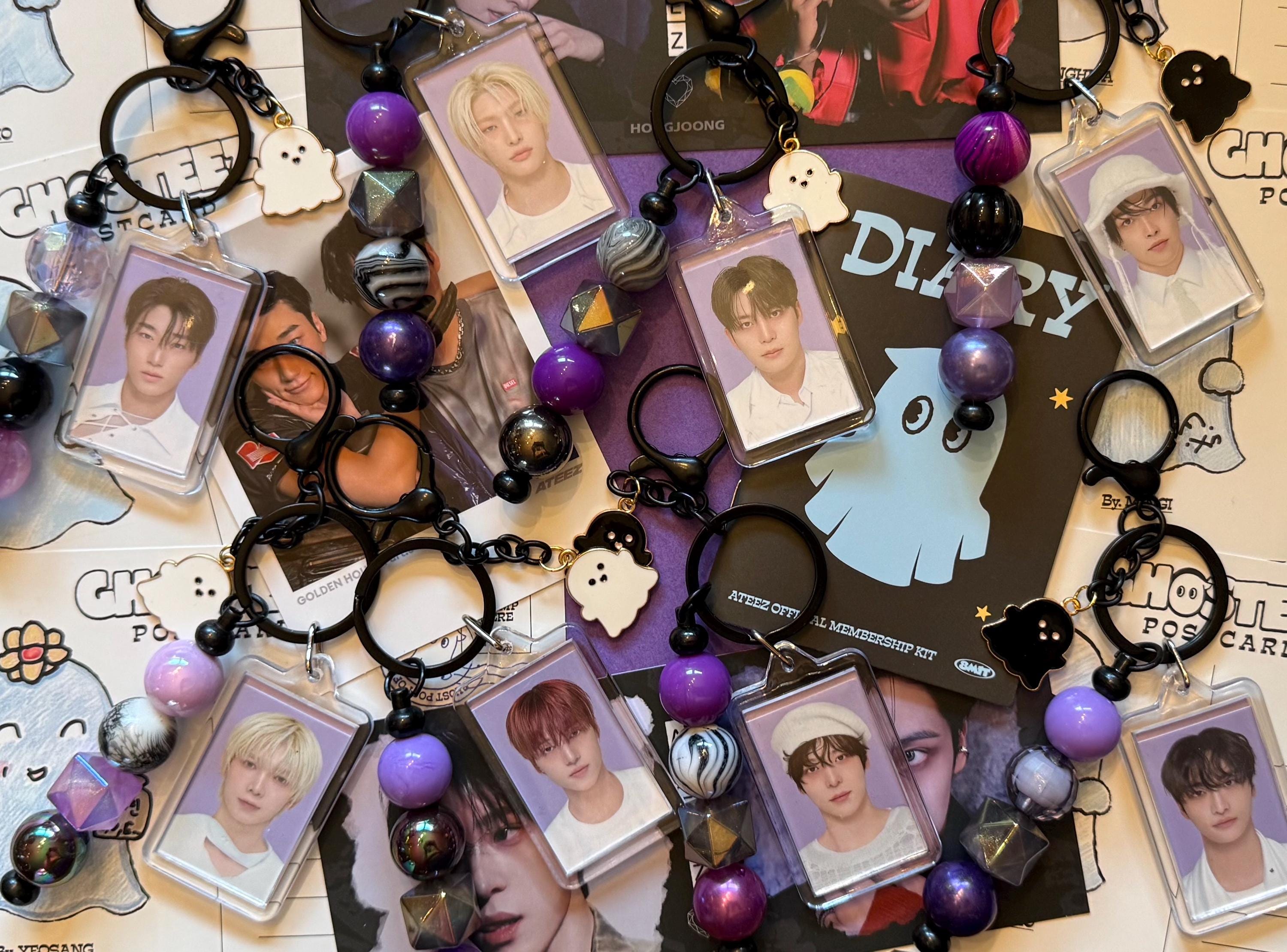 Ateez Photo Keychain Mingi - Etsy