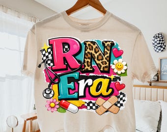 RN Era PNG, infirmière rétro collage graphique (téléchargement numérique)