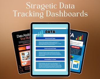 Strategic Data Dashboards – Customizable Business Insights Tracking Tool
