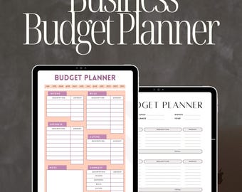 Business Budget Planner PDF, Financial Tracking Tool for Startups (Digital Download)
