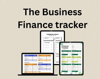 Business Finance Tracker Printable PDF for Planning and Budgeting (Digital Download)