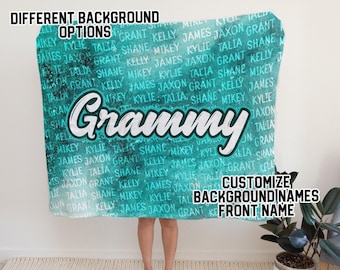 Personalized Family Name Blanket - Soft Fleece or Sherpa Throw
