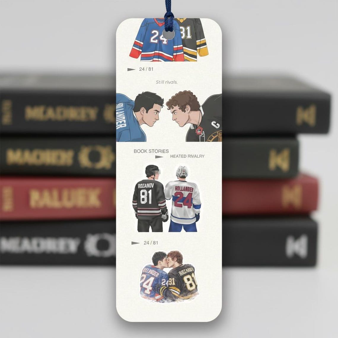 Heated Rivalry Bookmark Printable | Shane & Ilya Hockey Romance | MM ...