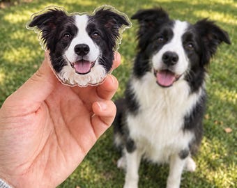 Custom Pet Photo Magnetic Grip, Personalized Dog Portrait Phone & Kindle Holder, Pet Lover Gift