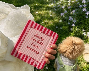Sorry I’m Late Kindle Case, Personalized Bookish Kindle Cover, Paperwhite 12th Gen 7", Kindle 2024, Kobo Libra, Reader Gift, Book Gift