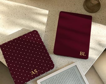 Funda Kindle de lunares rojos, funda retro Kindle personalizada, Paperwhite 12.ª generación de 7" (2024), Kindle de 6" (2024), funda Kobo Libra Colour, regalo para amantes de los libros