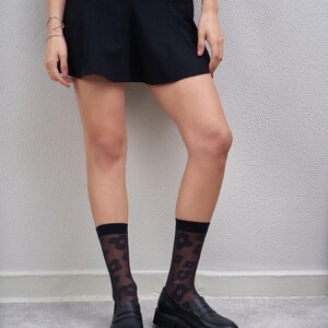 Black Soft Leather Chunky Heel Penny Loafers | Women's Moccasins | Slip On Flats