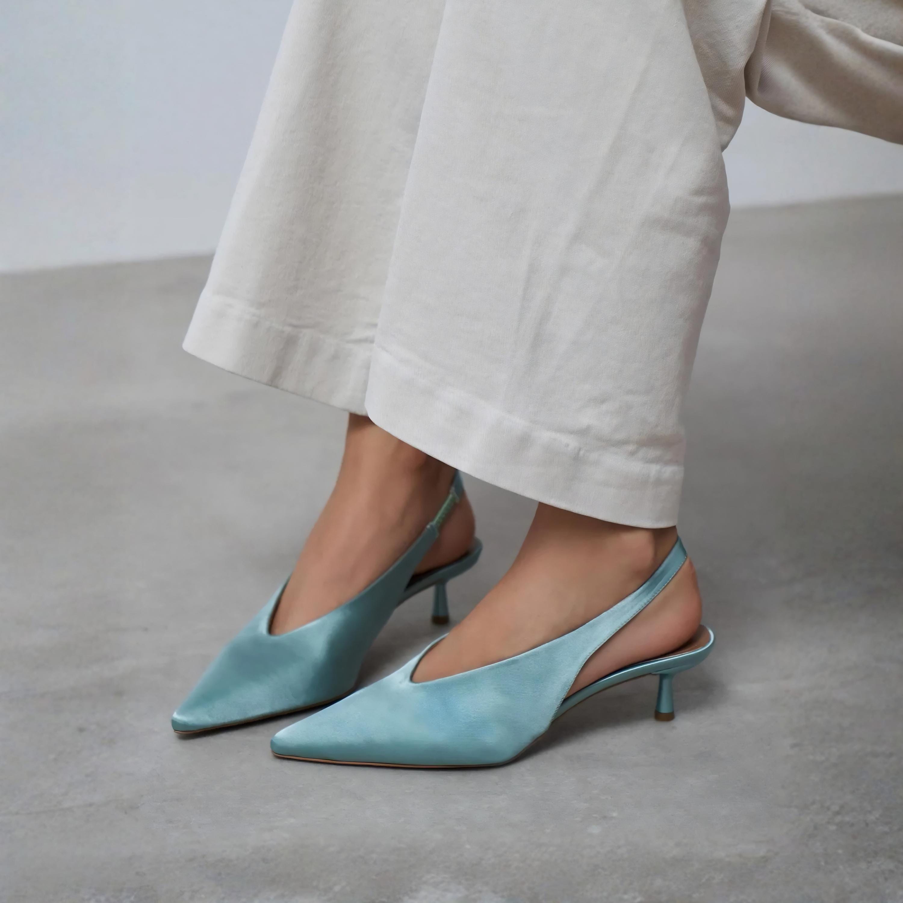 Blue Green Heels