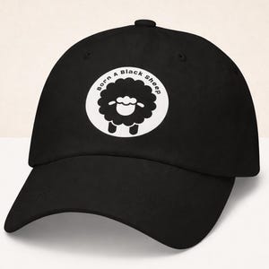 Black Sheep Dad-pet, Be Different streetwear-pet, motiverende honkbalhoed cadeau