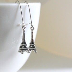 Eiffel Tower Earring, French Earrings, Paris Jewelry, Paris Love, Paris Earrings, Travel Earrings, Travel Gift, French Jewelry, French Gift image 6