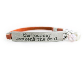 Life's a Journey, Soul Journey Bracelet, Camper Bracelet, Traveler Bracelet, Traveler Gift, Sisters on the Fly, Adventurer Gift, Spiritual