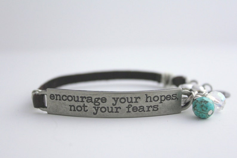 Hope Bracelet, Inspirational Bracelet, Encouragement Gift, Encouragement Bracelet, Mental Health Bracelet, Meditation Bracelet, Mindfulness image 8