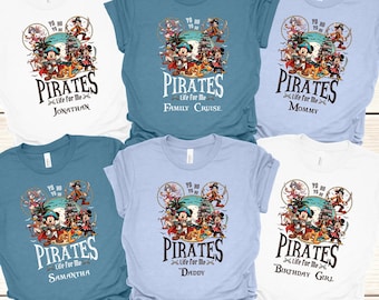 Personalized Disney Pirates Life for Me Shirt, Disney Pirates Group Shirt, Disney Pirate’s Night 2026 Shirt, Disney Family Matching Shirt