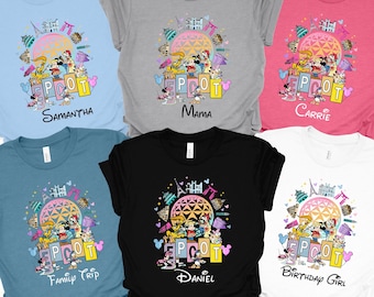Matching Family Disney Epcot Shirt, Custom Disney Epcot 2026 Trip Shirt, Epcot Trip Shirt, Disney Personalized Epcot Shirt, Family Epcot Tee