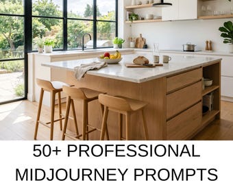 50+ Midjourney Prompts for Luxury Kitchen Design, AI Interior Design ...