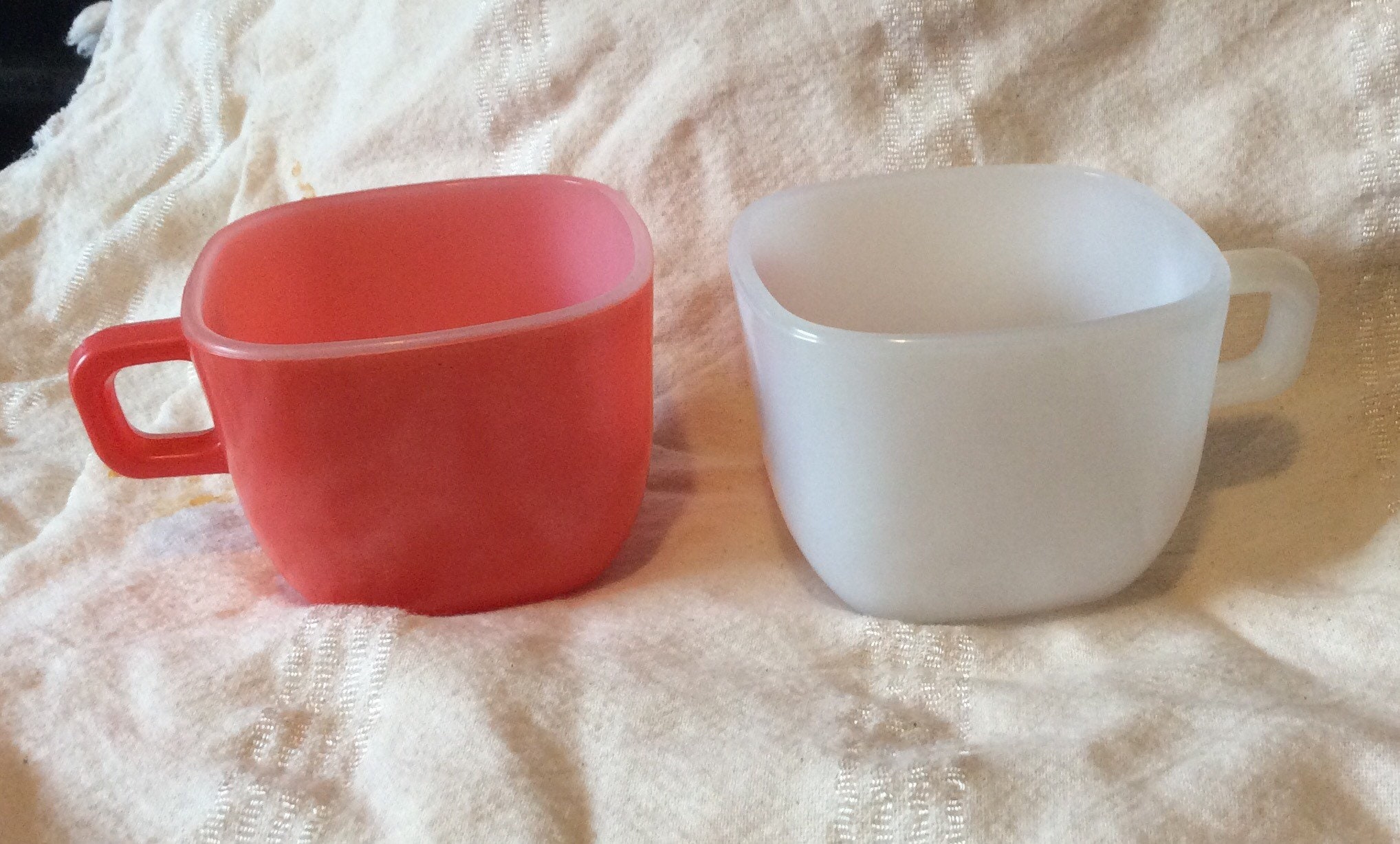 Glasbake Square Mugs - Etsy