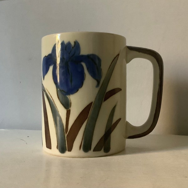 Otagiri Blue Iris Flower Coffee mug