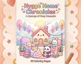 Hygge Malbuch – Gemütliches Zuhause, Stressabbau (PDF Download)