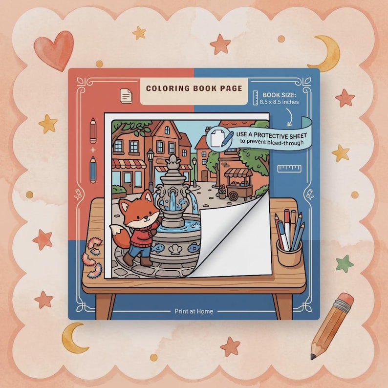 Kawaii Animal Coloring Book: Cozy Friends, Bold Easy Pages (PDF + PNG Download) image 4