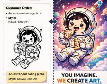 Custom Coloring Book PDF PNG - Choose Your Theme & Style - 5-20 Printable Pages - Designed with Selifu Studio - Personalized Gift 24h-48h