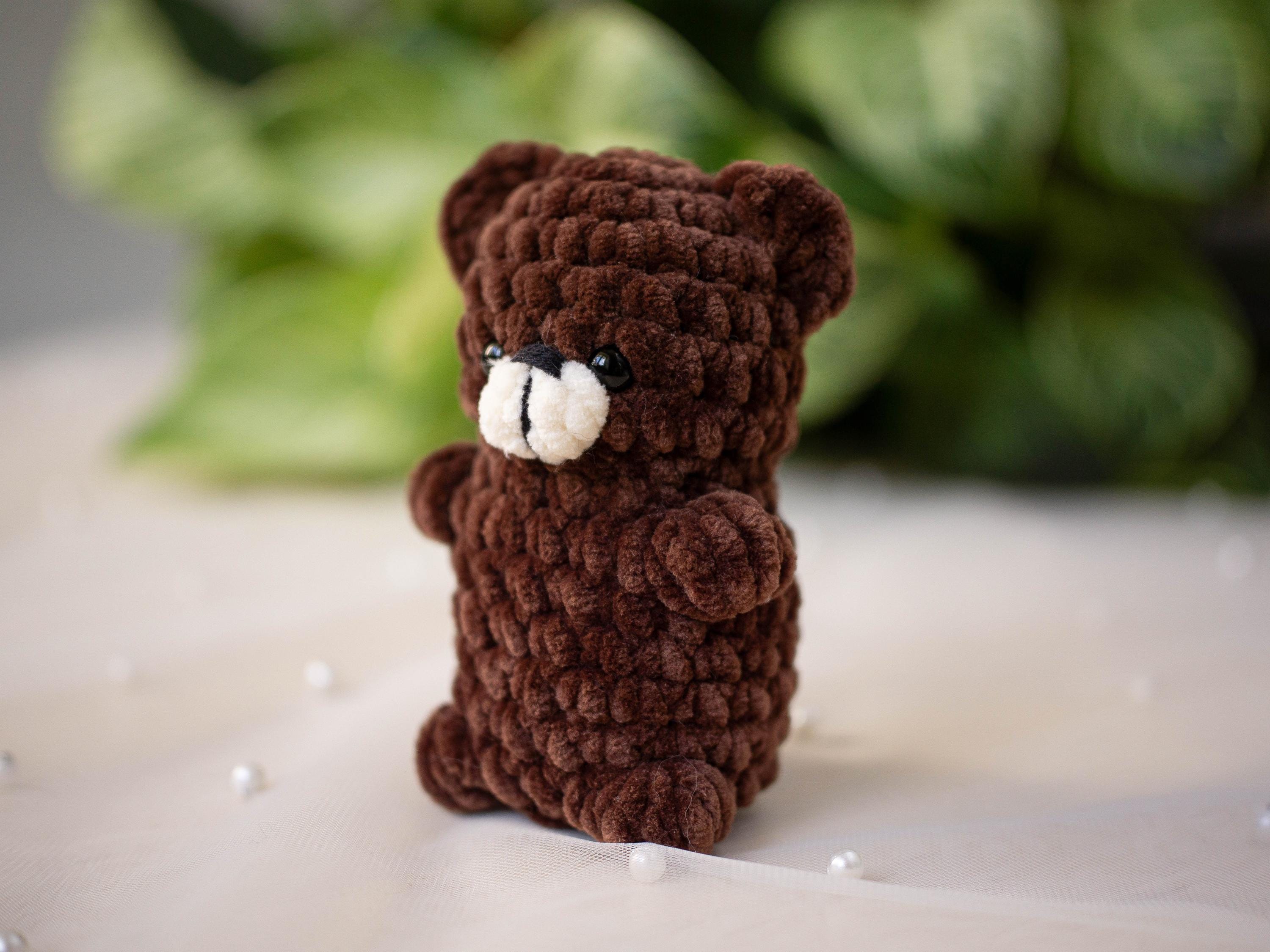 No Sew Teddy Bear Crochet Pattern PDF, Mini Plush Bear, Chubby ...