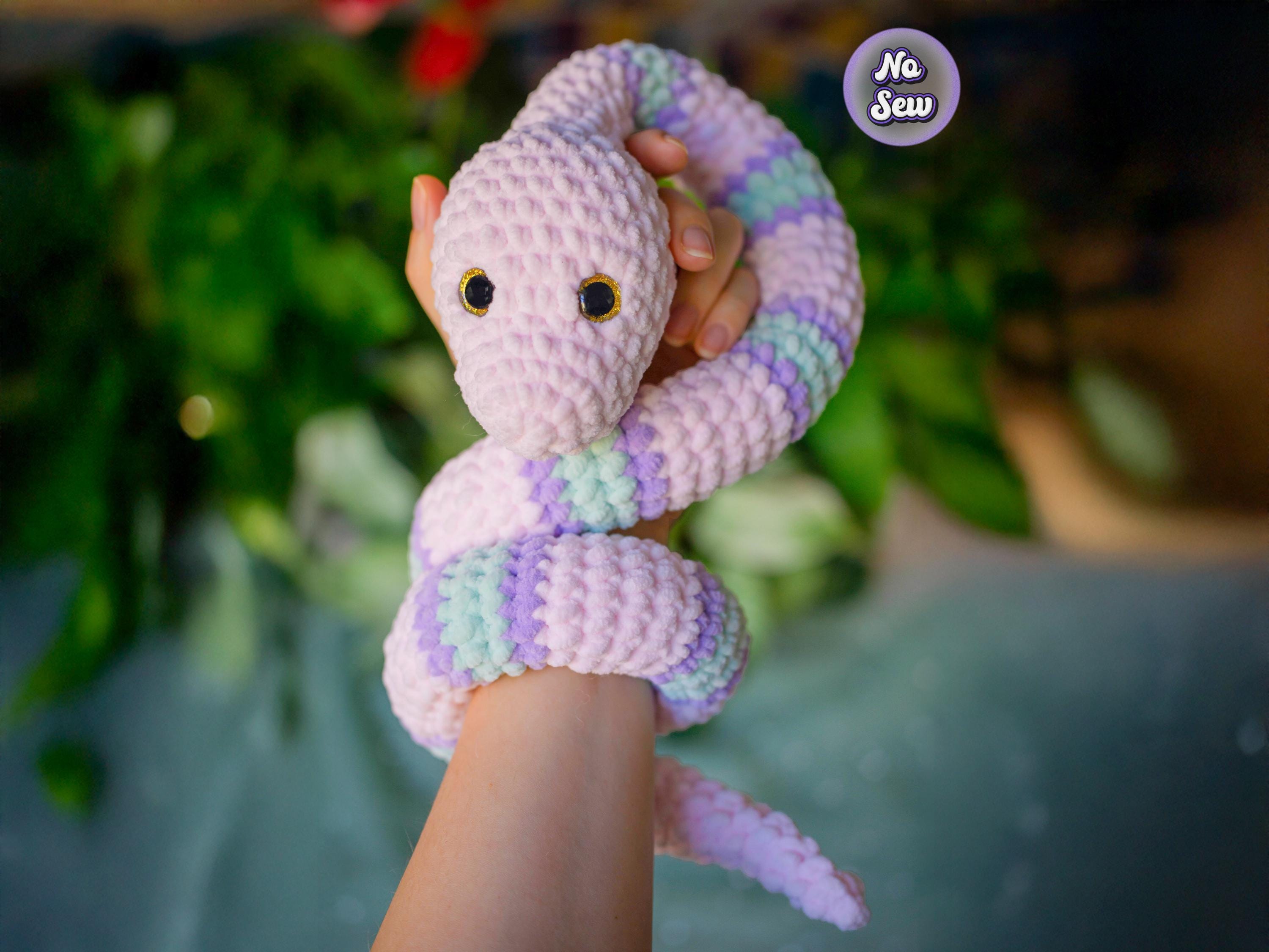 36 Snake Crochet Patterns to Stitch: Amigurumi, Plush, No-Sew, and Giftable Designs 7 Snake Crochet Pattern Easy Amigurumi Snake