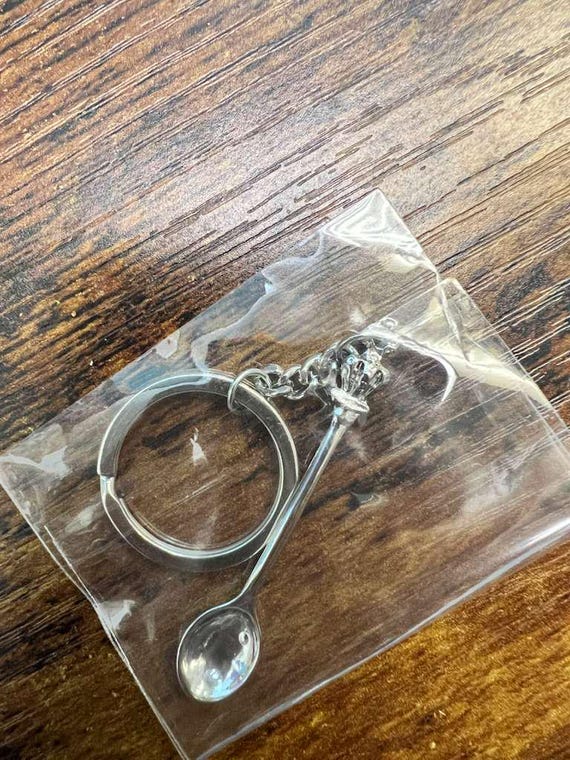 Tiny Spoon Keychain, 2 Colors Available - image 5