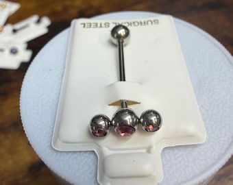 316L Surgical Steel Tongue Barbell Collection #3