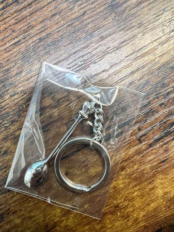 Tiny Spoon Keychain, 2 Colors Available - image 2