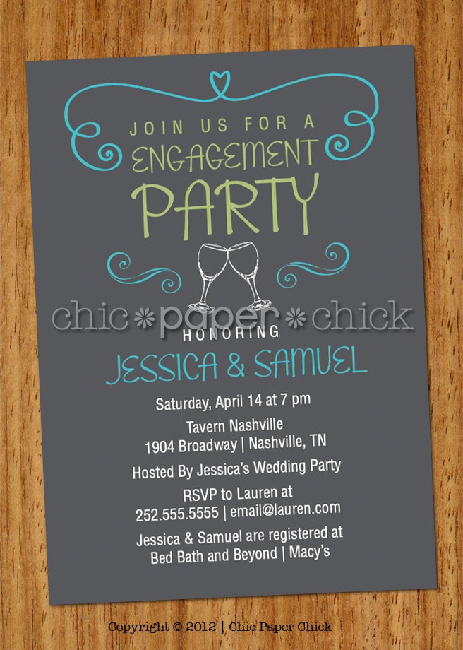 20 Engagement Party Invitations Cheers Etsy