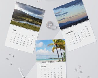 Väggkalender för landskapsfotografering 2026 | Månadsplanerare för natursköna aktiviteter