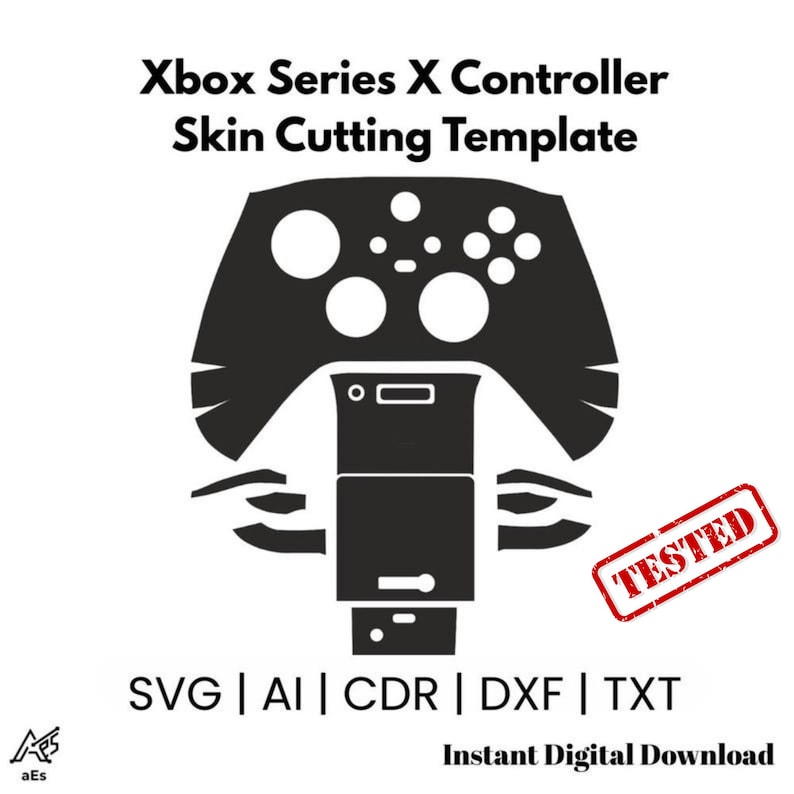 Xbox Series X Controller Skin Cutting Template Svg Dxf AI Cdr | Vinyl ...