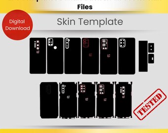 Plantilla de diseño para OnePlus / Archivos de corte vectorial (descarga digital)