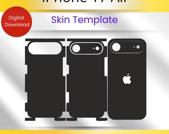 Plantilla de vinilo para iPhone 17 Air - Archivo de corte (SVG, DXF, EPS, AI) (Descarga digital)