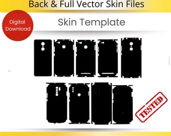 Redmi Phone Skin Template | Vector Files Bundle (Digital Download )