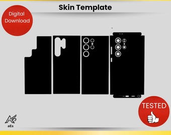 Plantilla de diseño para Samsung Galaxy S24 Ultra 5G (Svg, Dxf, AI, Cdr) / Archivo de corte para Cricut y Silhouette / Descarga digital