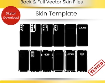 Samsung Galaxy Phone Skin Template | Vector Files (Digital Download